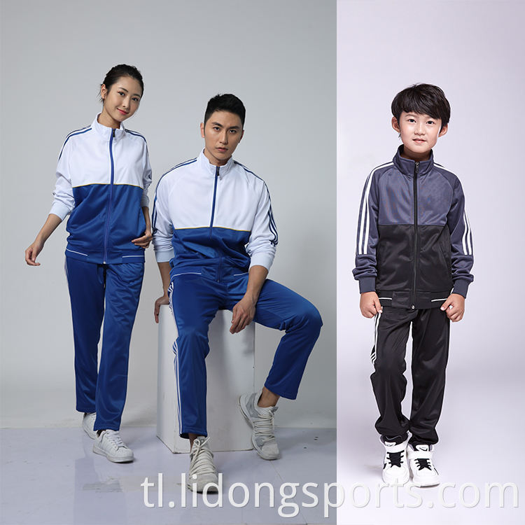 Ang tagagawa ng sports damit ay nagdidisenyo ng iyong sariling mga trackuit ng mga bata sa paaralan ng mga trackuits na hindi nabuong mga kababaihan na nilagyan ng sweatsuit set